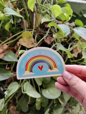 Self love is a celebration sticker